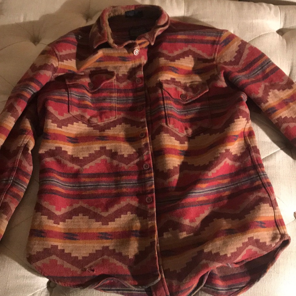 Vintage pattern wool jacket - s (men) / m (women)